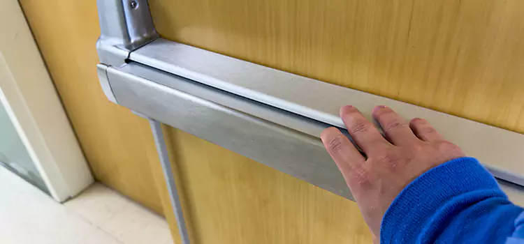 Installing a Push Bar on a Door Lemoore